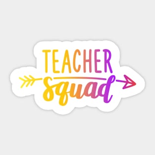 Back To School Teacher Squad Gift for Teachers Sticker
